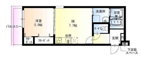 茨木市駅 徒歩8分 1階の物件間取画像